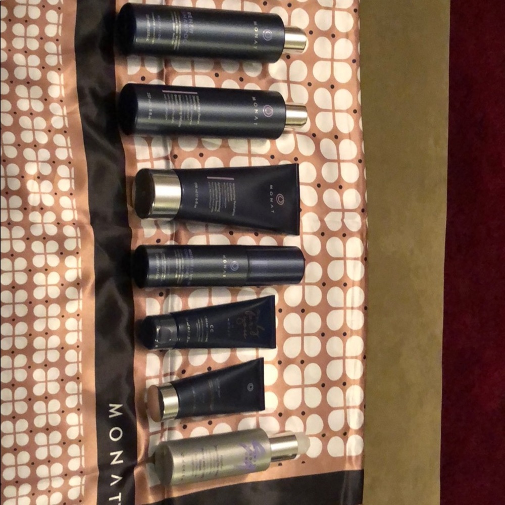 7 unused monat product! With a Monat scarf!